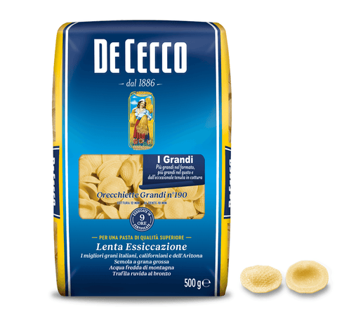 De Cecco pasta De Cecco Orecchiette Grandi n°190 Hartweizengrieß Pasta 500g