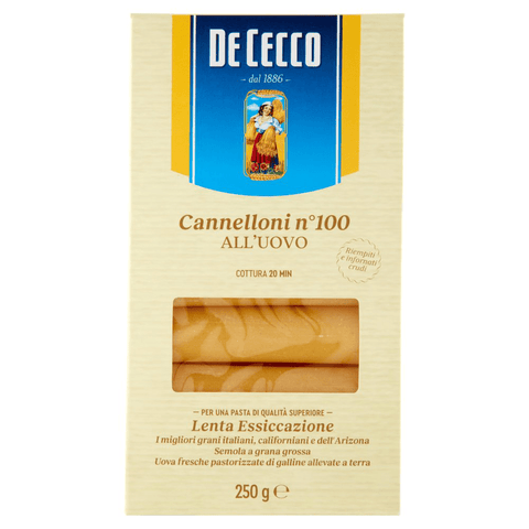 De Cecco pasta De Cecco Pasta all'uovo Cannelloni n. 100 Ei Eiernudeln Pasta 250 g