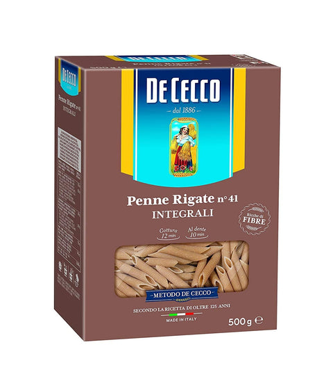 De Cecco Penne Rigate pasta integrale Vollkornnudeln 500g - Italian Gourmet