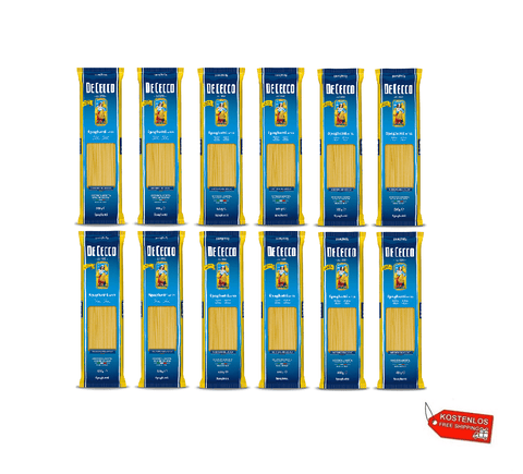 De Cecco pasta De Cecco Spaghetti n.12 pasta Italienische Pasta (12x500g) 8001250120120