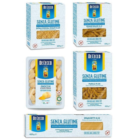 Testpaket De Cecco Pasta Glutenfreie Packungen (4x400g 1x500g) - Italian Gourmet