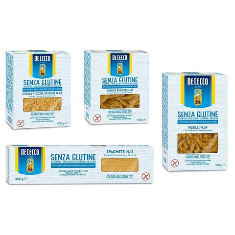 Testpaket De Cecco Pasta Glutenfreie Packungen (4x400g) - Italian Gourmet