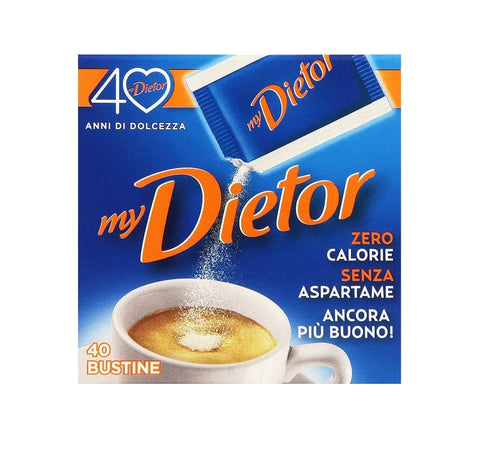 Dietor Italienisch Süßstoff 0 kcal 40 Beutel - Italian Gourmet