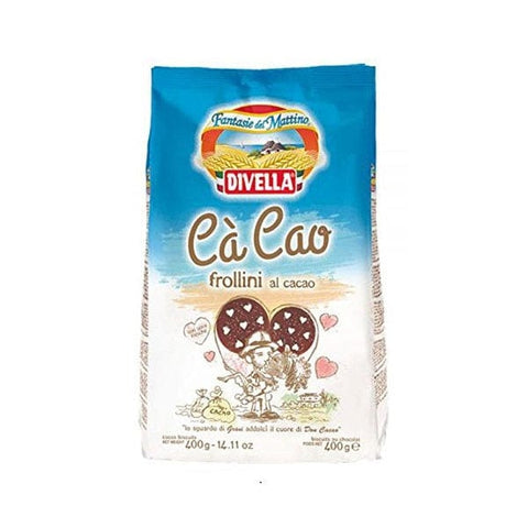 Divella Cà Cao Frollini al cacao Kakao Shortbread Kekse 400g - Italian Gourmet