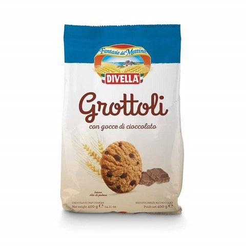Divella Grottoli con gocce di cioccolato Schokoladenkekse (400 g) - Italian Gourmet