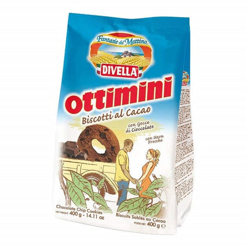 Divella Ottimini al cacao Kakaokekse (400 g) - Italian Gourmet