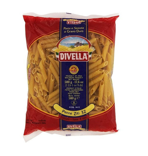 Divella Penne Ziti n.32 italienische Pasta 500g - Italian Gourmet