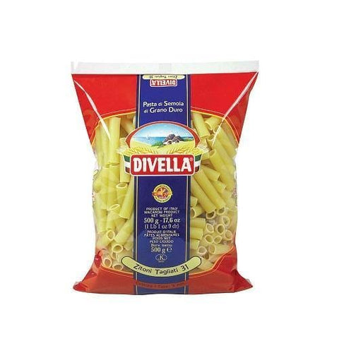 Divella Zitoni Tagliati n°31 Pasta 500g - Italian Gourmet