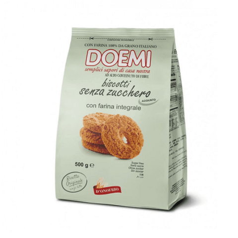 Doemi Biscotti Integrali Vollkornkekse ohne Zuckerzusatz 500g - Italian Gourmet