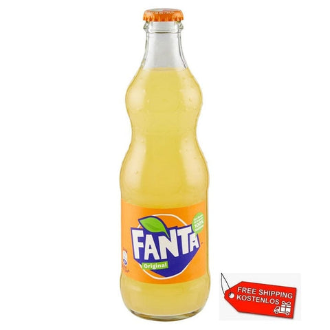 48x Fanta Original Orange Erfrischungsgetränk in Glas 330ml - Italian Gourmet