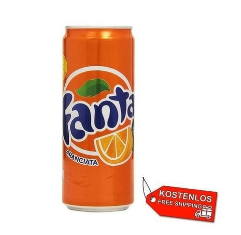 72x Fanta Aranciata Orange Erfrischungsgetränk 33cl Einwegdosen - Italian Gourmet