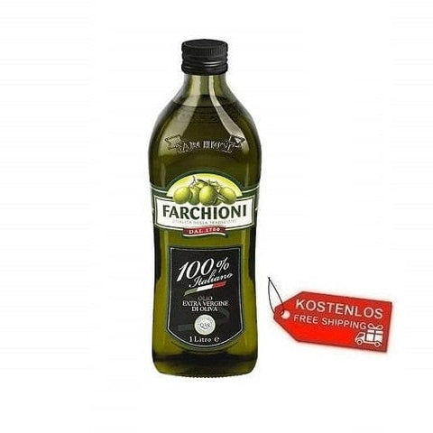 6x Farchioni 100% Italiano Natives Olivenöl Extra 1Lt - Italian Gourmet