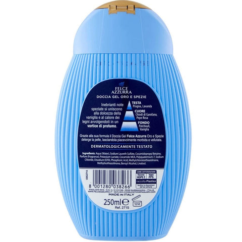 Felce Azzurra Duschgel Felce Azzurra - Doccia Shampoo Oro e Spezie, Nutriente Duschshampoo 250 ml 8001280038266