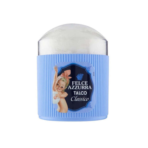 Paglieri Felce Azzurra Talco Classico con Piumino Körperpuder Klassisch Talkum mit Schwämmchen 250g - Italian Gourmet