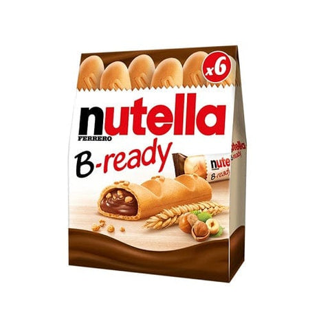 Nutella B-ready Brotwaffel Kekse gefüllt mit Nutella ( 6 x 22g ) - Italian Gourmet