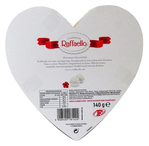 Ferrero Schokolade Ferrero Raffaello Cuore 140gr Raffaello Herz 4008400181424