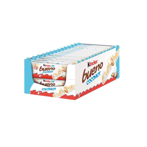 Ferrero Schokoladenriegel Kinder Ferrero Bueno Coconut Riegel Waffel Haselnusscreme und Kokos ( 30 x 39g ) 8000500268544