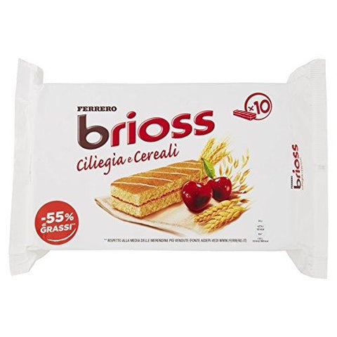 Ferrero Brioss Ciliegia e Cereali mit Kirschmarmelade und Getreide (280 g) - Italian Gourmet