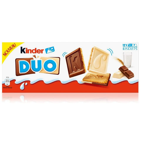 Ferrero Süße Snacks Ferrero Special Kinder Duo Keks mit Milch und weißer Schokolade überzogen 150 g 8000500385807