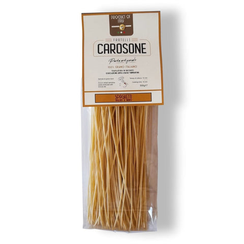 Fratelli Carosone Spaghetti tagliati a mano handgemachte Pasta 500g - Italian Gourmet