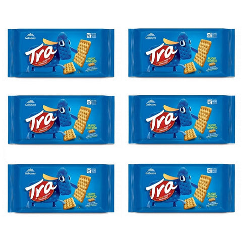 Galbusera Crackers 6x250g Galbusera Tra Cracker Salziger Snack ( 10 x 25g ) 250g Salzgebäck Knabberartikel 8002190006581