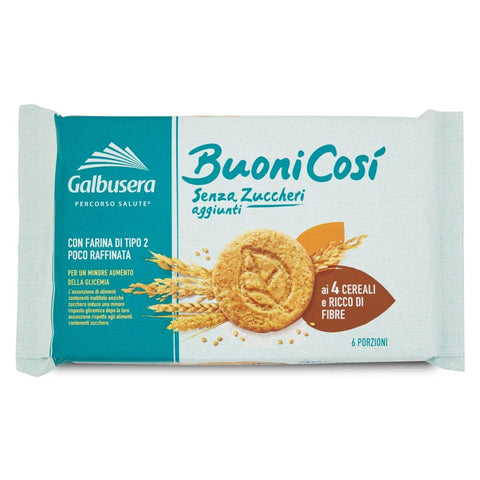 Galbusera Buoni così con cereali Shortbread mit Müsli 300g - Italian Gourmet