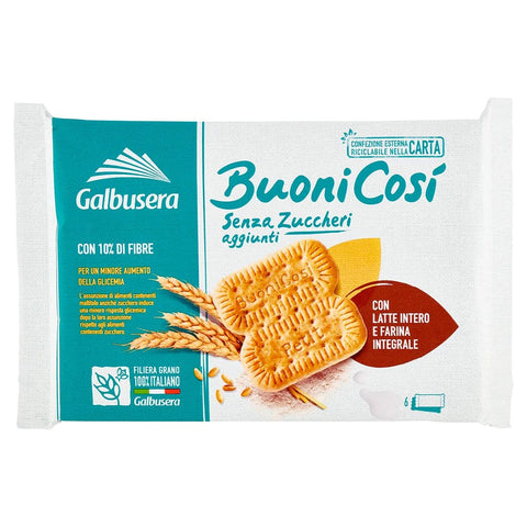 Galbusera Kekse Galbusera BuoniCosì Senza Zuccheri aggiunti con Latte Intero e Farina Integrale 300g 8002190001616