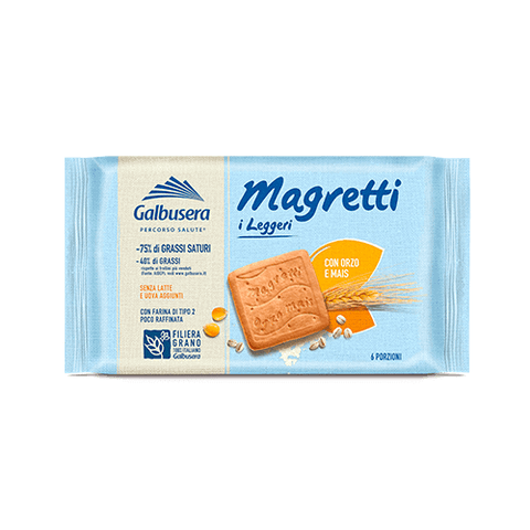 Galbusera Magretti Orzo e Mais Kekse mit Gerste und Mais 350g - Italian Gourmet