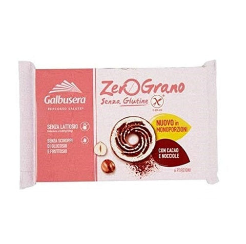 Galbusera Zerograno Frollini Kakao und Haselnusskekse 220g glutenfrei - Italian Gourmet