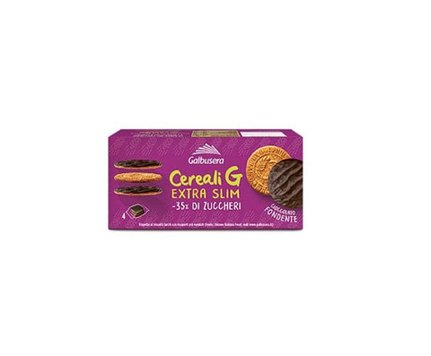 Galbusera snack Galbusera Cereali G BISCOTTI EXTRA SLIM FONDENTE DUNKLE EXTRA SLIM COOKIES 120gr (4x30gr) 8002190006543