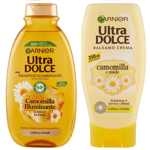 Garnier Balsamo Testpacket GARNIER Shampoo Illuminante + Balsamo Crema Camomilla e Miele 300ml + 250ml 3600542159746