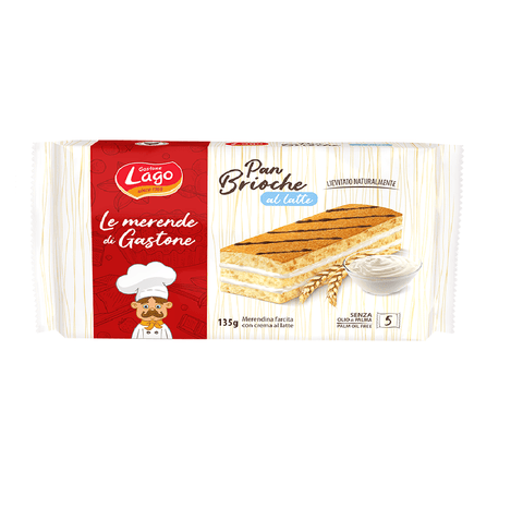 Gastone Lago Süße Snacks Gastone Lago Le merende Pan Briosche al latte 135g - Gastone Lago Pan Brioche Snacks mit Milch 8004800007018