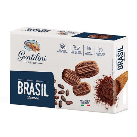 Gentilini Brasil Biscotti al Cacao Kakaokekse 250g - Italian Gourmet