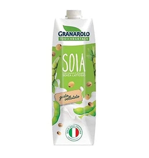 Granarolo Latte di Soia Vellutato 100% vegetarisch Gemüsesojamilch 1Lt Laktosefrei - Italian Gourmet