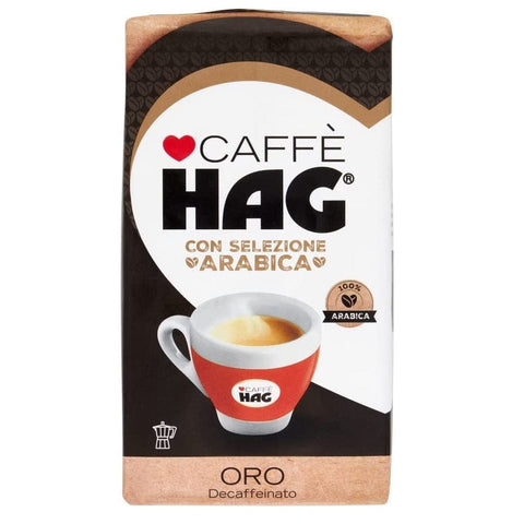 Hag Kaffee Hag Gusto Oro Entkoffeinierter gemahlener Kaffee Gold Taste 100% arabica 250 gr 8711000527177