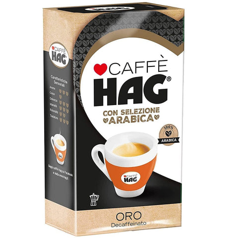 Hag Kaffee Hag Gusto Oro Entkoffeinierter gemahlener Kaffee Gold Taste 100% arabica 250 gr 8711000527177