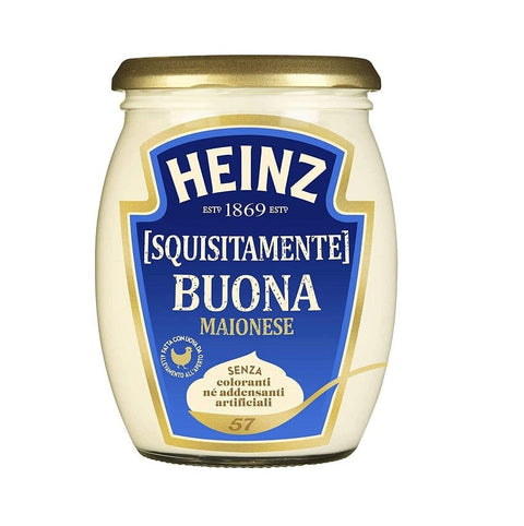Heinz Mayonnaise Squisitamente Buona Sauce glass 480ml - Italian Gourmet