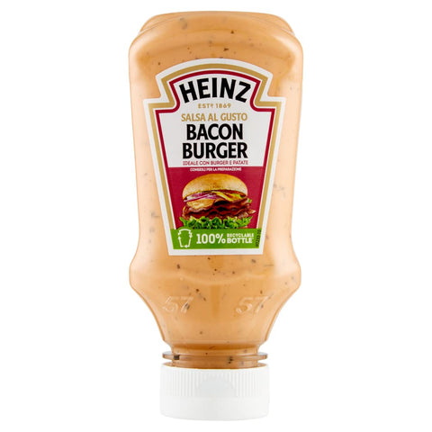Heinz Sauce Heinz Salsa Bacon Burger geräucherte und aromatisierte Bacon sauce 225 gr 8001040201626