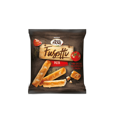 Il Buon Pane grissini Il Buon Pane Mini Grissini Fusetti Pizza Brotsticks mit Tomaten und Oregano ( 6 x 20g ) 120g