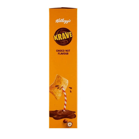 Kellogg's Getreide Kellogg's Krave Choco Nut Gemischte Cerealien Bündel mit Schokoladenfüllung mit Haselnuss 410g 5059319002323