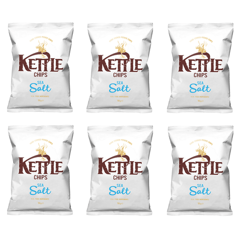 Kettle Chips 6x150g Kettle Chips Sea Salt Kartoffelchips mit Meersalz 150g 5017764112295