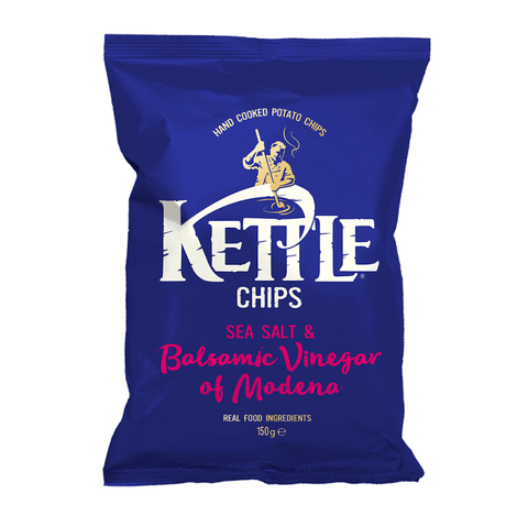 Kettle Chips Kettle Chips Sea Salt & Balsamic Vinegar Kartoffelchips mit Meersalz und Balsamico-Essig 150g
