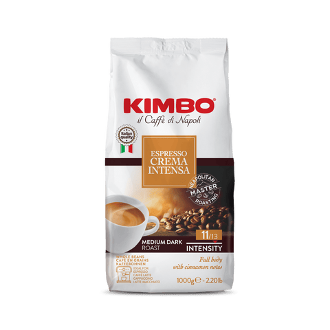 Kimbo Kaffee Kimbo Caffè Crema Intensa Kaffeemischung gerostet in bohnen 1kg 8002200140687