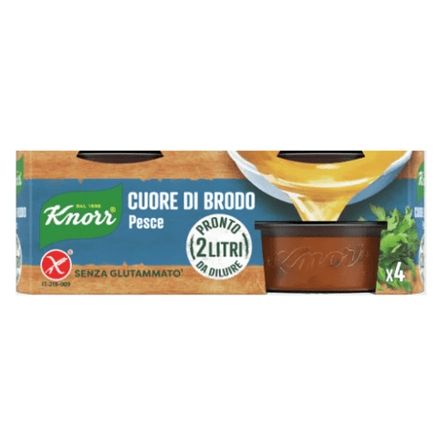 Knorr Cuore di Brodo Pesce Brühe Herz Fischgeschmack 112g - Italian Gourmet
