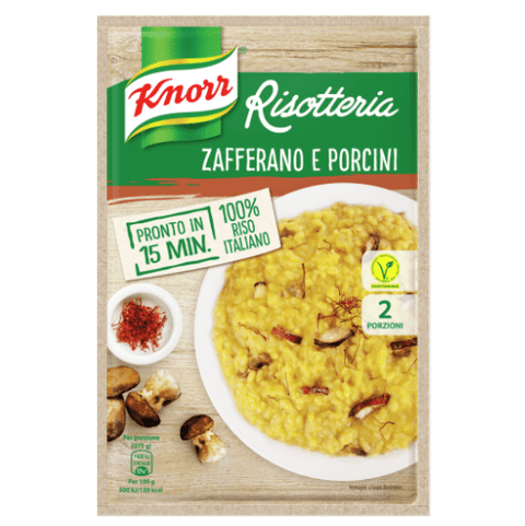Knorr Risotteria Zafferano e Porcini Reis mit Safran und Steinpilz 175g - Italian Gourmet