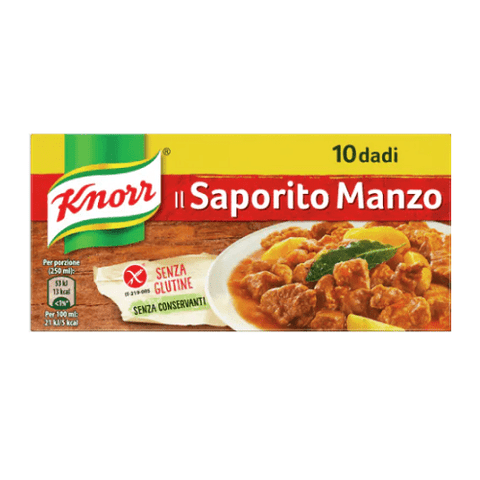 Knorr Dado Il Saporito Manzo 10 Suppenwürfel Rindfleischgeschmack - Italian Gourmet