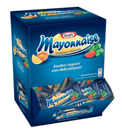Kraft Maionese Mayonnaise 200 Einzeldosis-Beutel - Italian Gourmet
