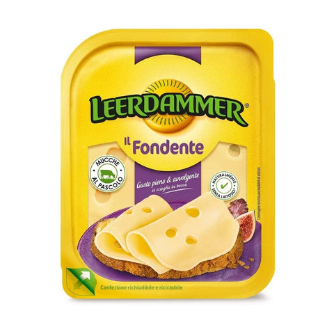 Kraft Scheiben Leerdammer Il Fondente Geschnittener Käse Laktosefrei und für Vegetarier 150g