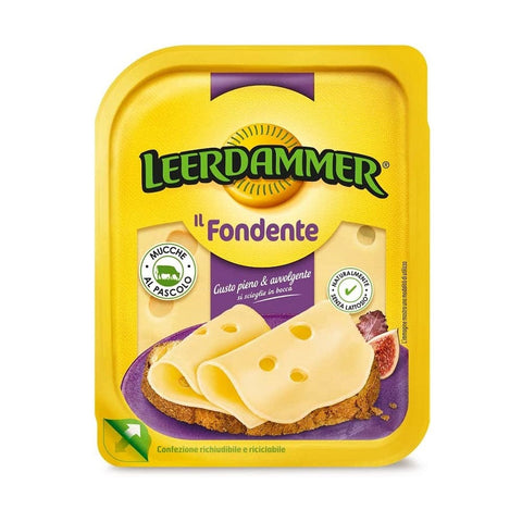 Kraft Scheiben Leerdammer Il Fondente Geschnittener Käse Laktosefrei und für Vegetarier 150g