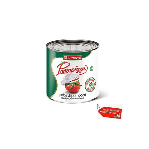 La Torrente geschälte Tomaten 3x La Torrente Pomopizza Polpa di pomodori Tomatenmark 4,100g